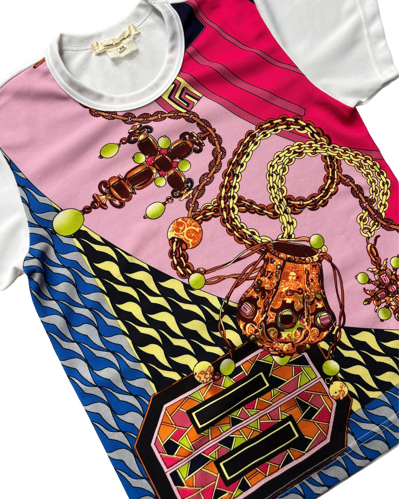 Comme des Garçons Scarf Print Tee XS