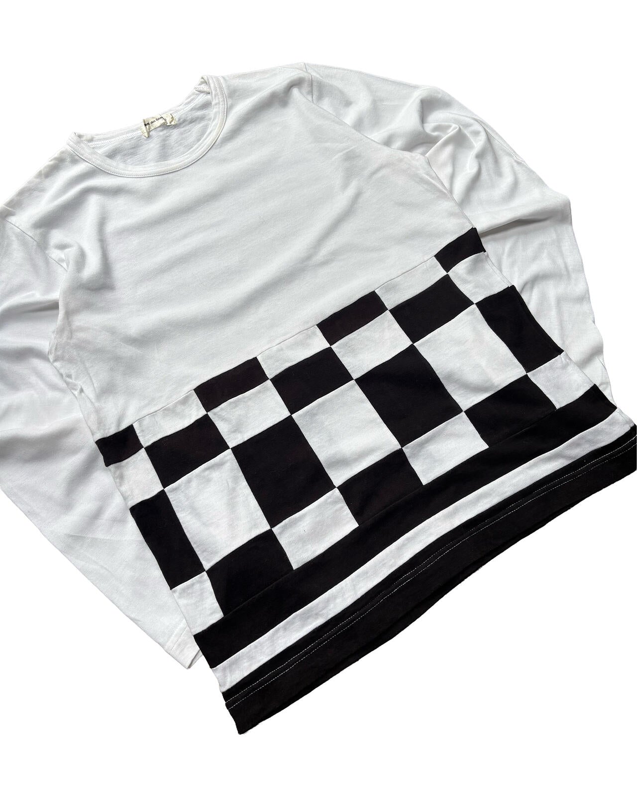 Comme des Garçons Check Panel LS Tee S