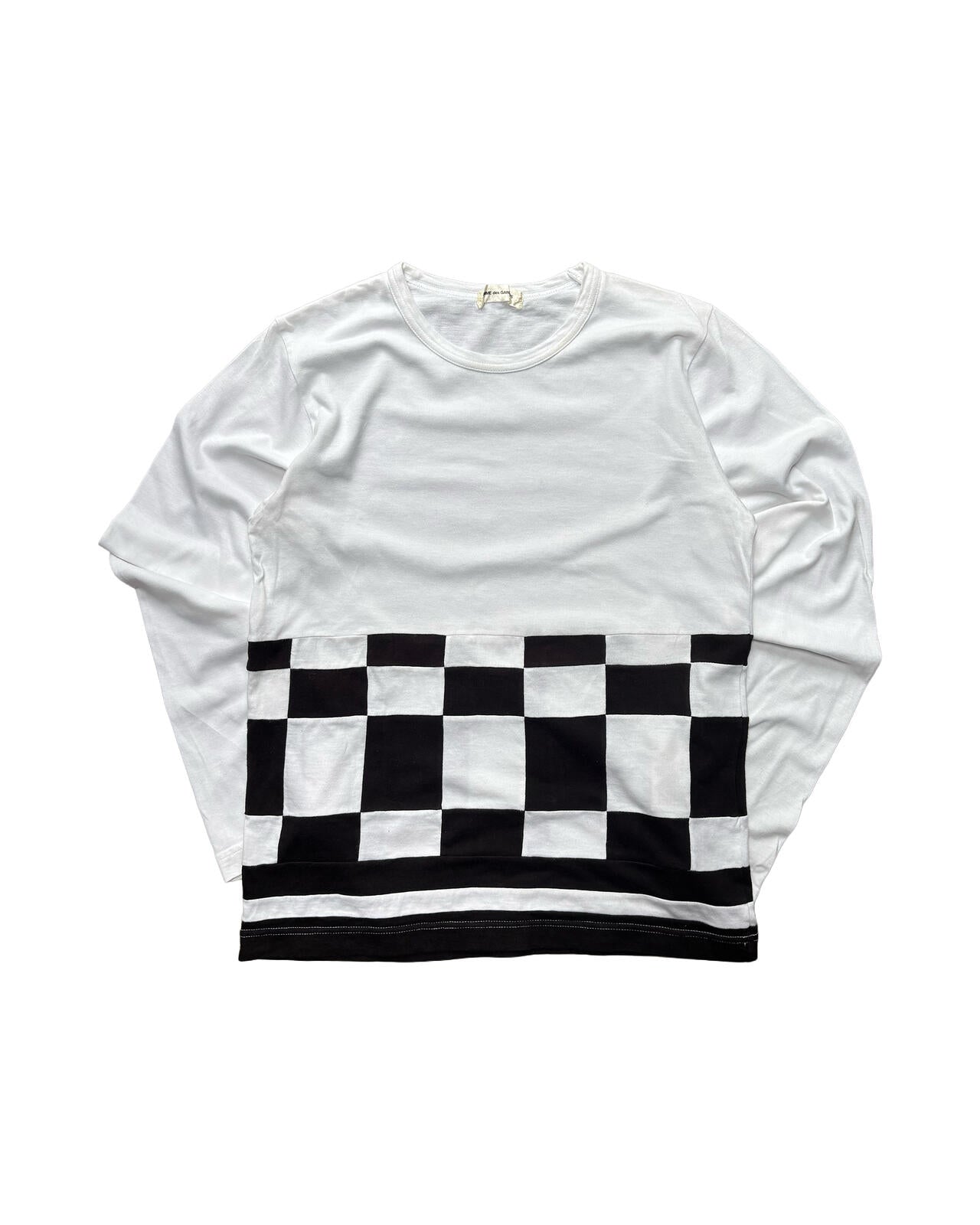 Comme des Garçons Check Panel LS Tee S