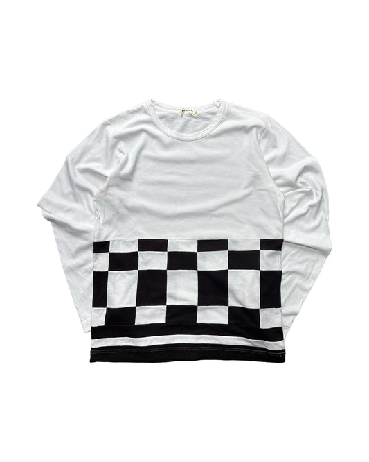 Comme des Garçons Check Panel LS Tee S