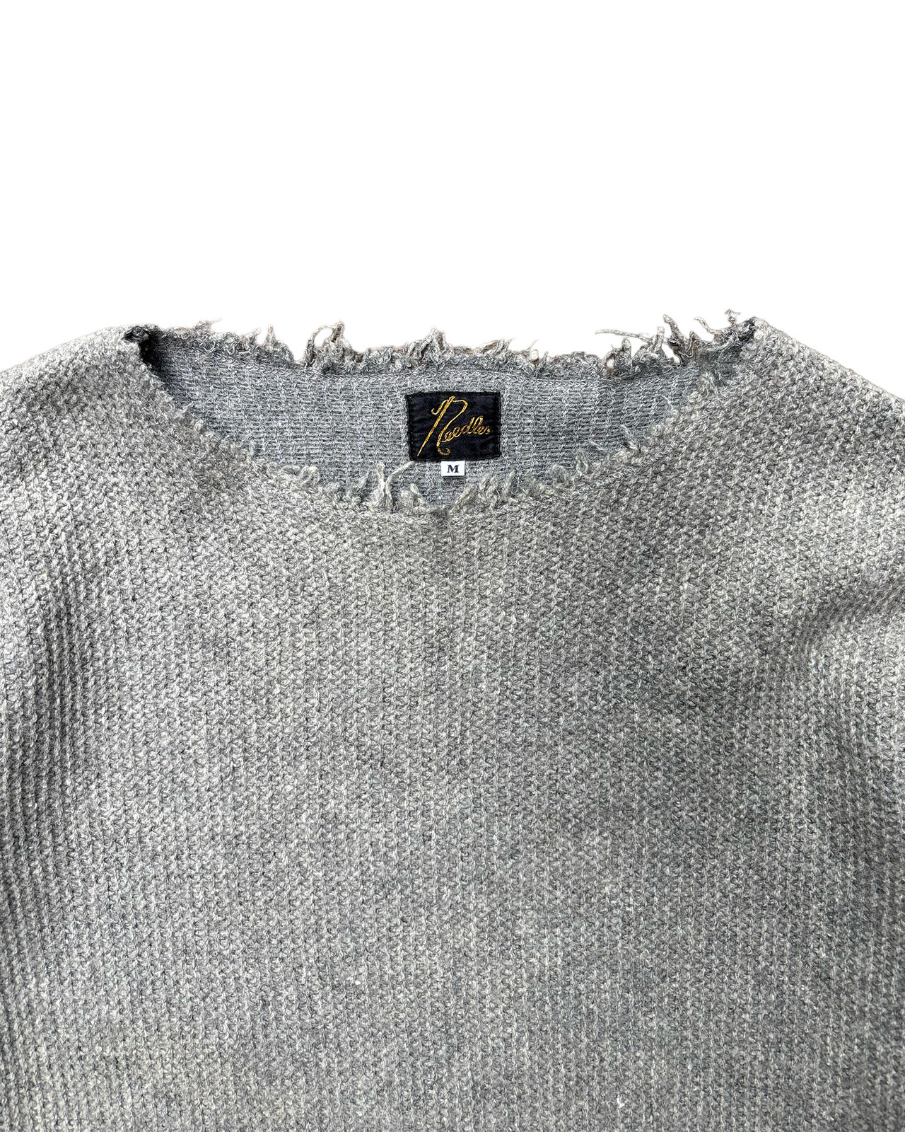 Needles Wool Knit Sweater Grey Medium