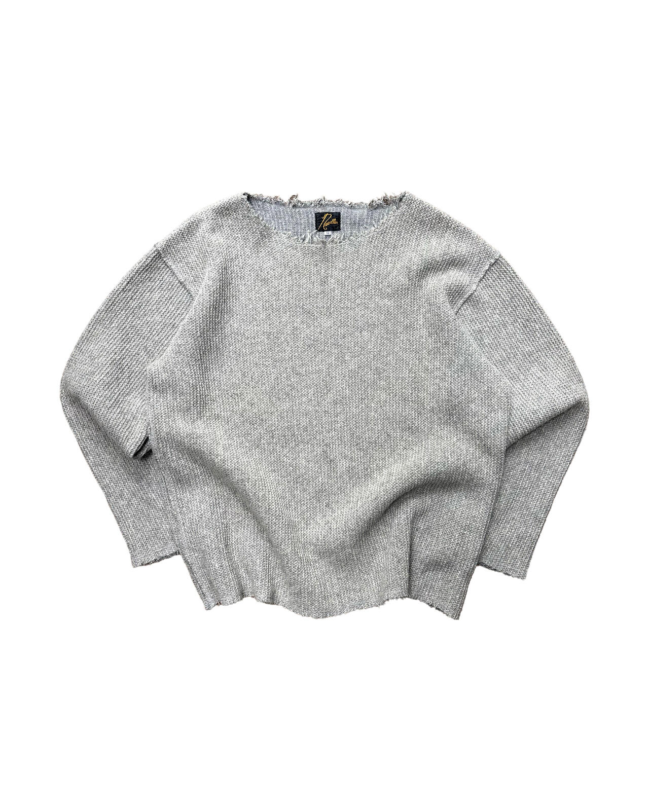Needles Wool Knit Sweater Grey Medium