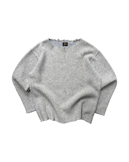 Needles Wool Knit Sweater Grey Medium