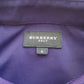 Burberry Golf Half-Zip Striped Polo Shirt • Long Sleeve • Purple • Size L